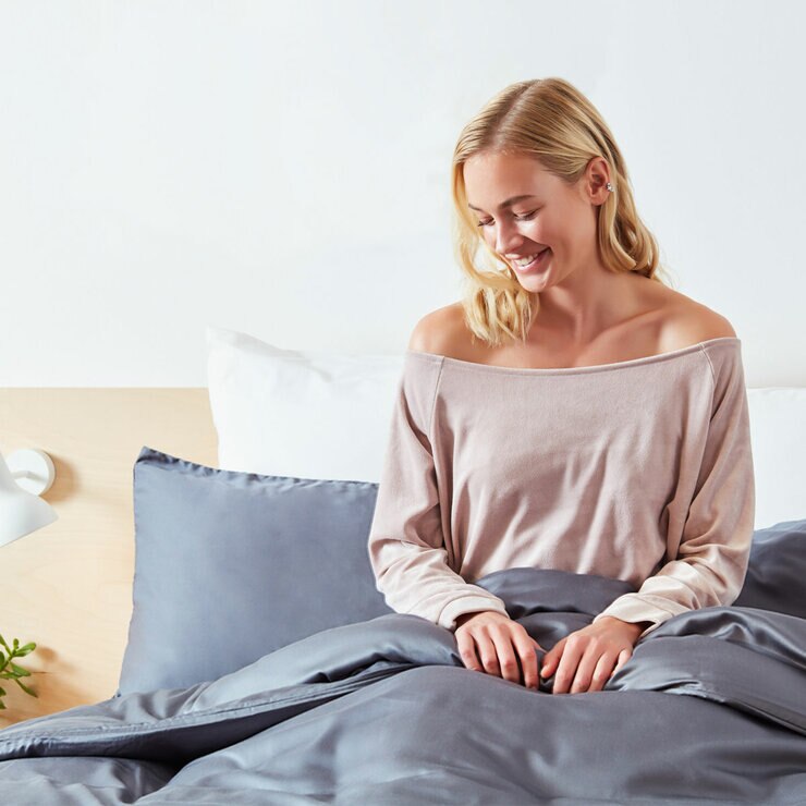 Panda 100% Bamboo Dark Grey Fitted Sheet in 5 Sizes