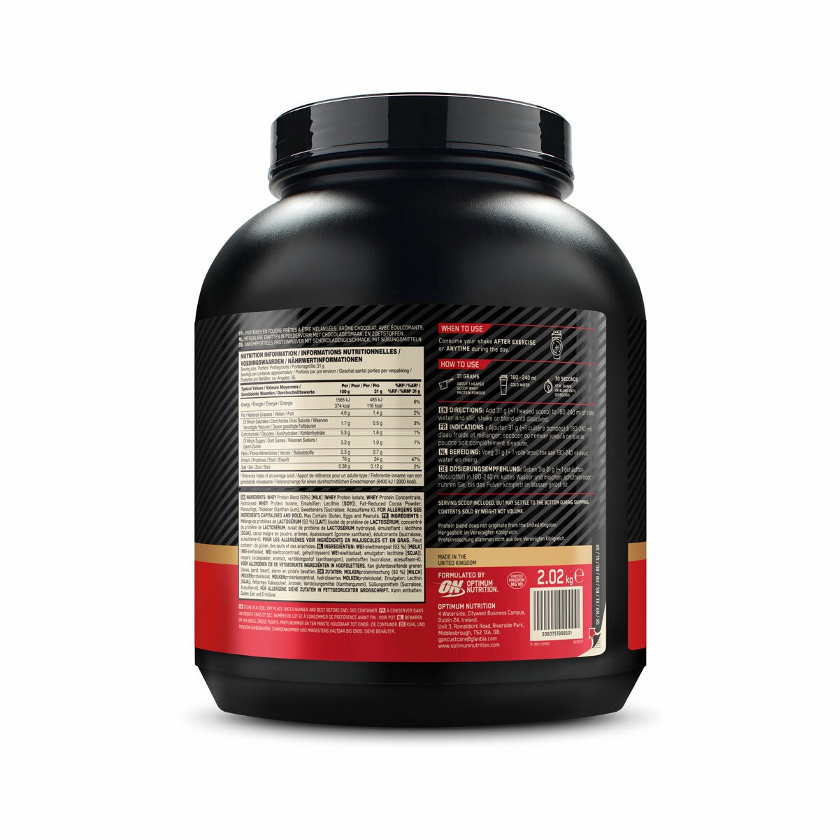 image of gold standard whey chocolate