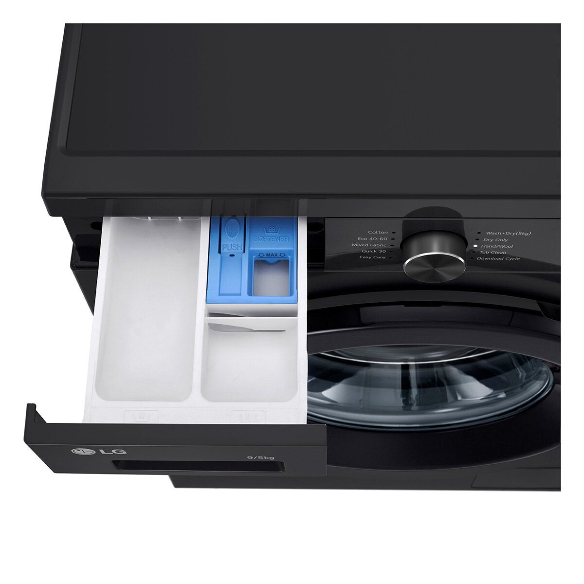 LG Series 2 W4X1095NNK, 9/5kg Washer Dryer, E Rated in Black