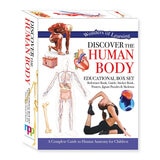 Discover Boxes in 4 Options: Human Body, Dinosaurs, Earth or Volcanoes