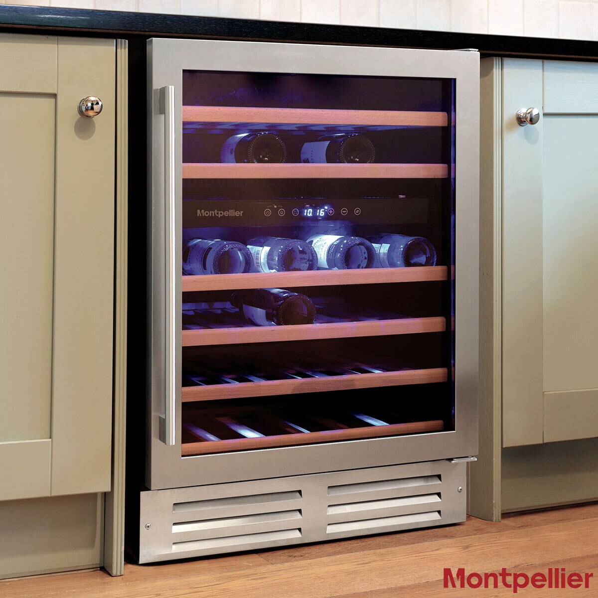 Montpellier Wc46x 46 Bottle Dual Zone Wine Cooler Costco Uk
