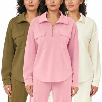 Scotch & Soda Ladies 1/2 Zip Shirt