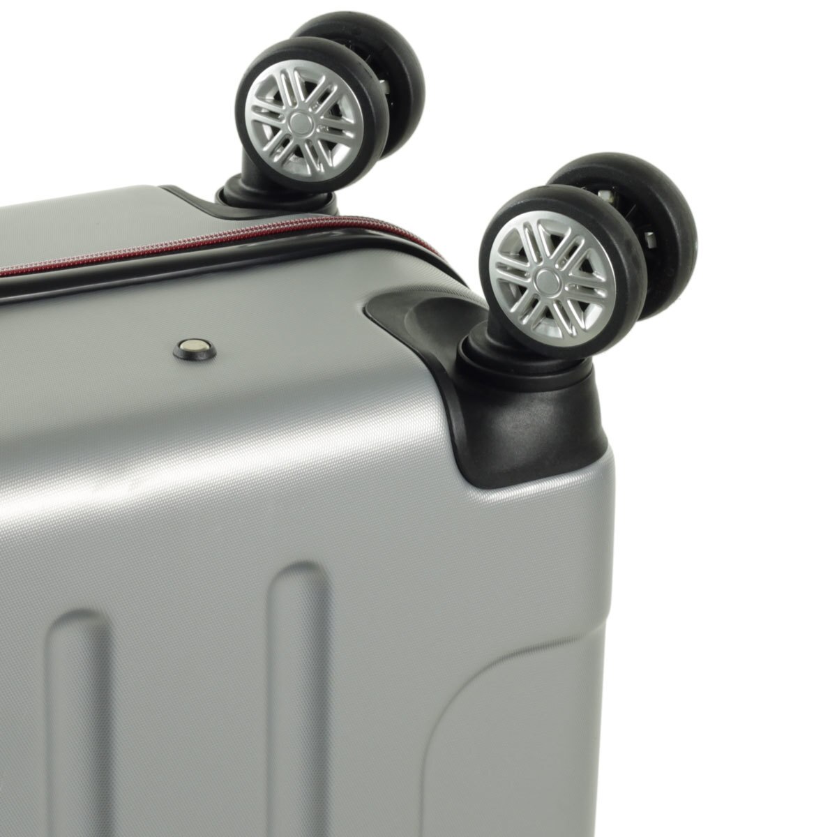 Rock Hybrid 3 Piece Hardside Suitcase Set in Silver Costco UK