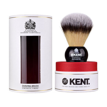 Kent Medium Synthetic Shaving Brush, Black