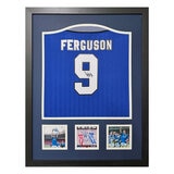 Duncan Ferguson Signed Framed 1995 Everton Football Shirt