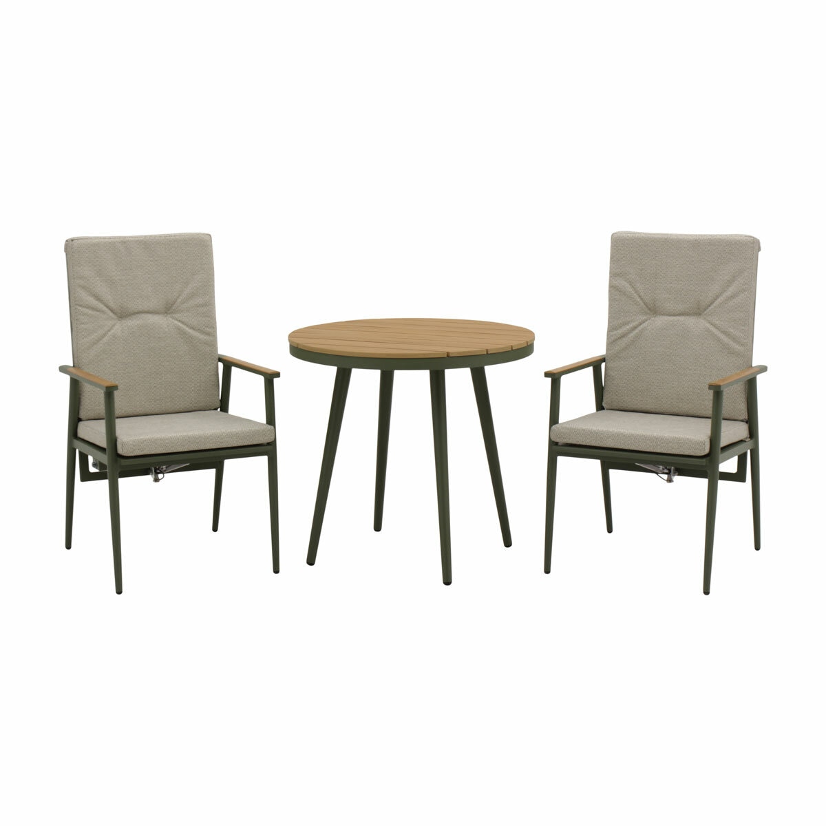 Bramblecrest Wisely 3 Piece Recliner Patio Set in Sage