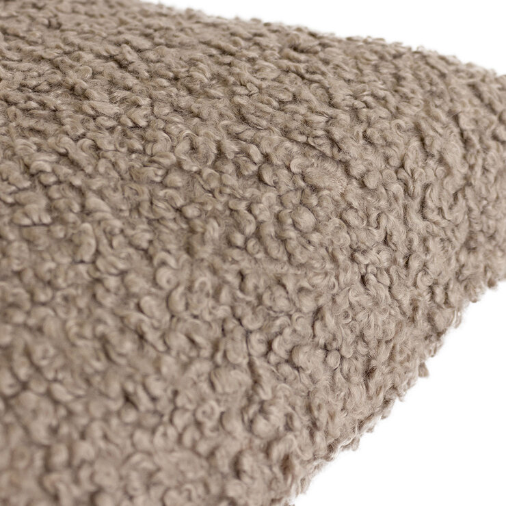 Furn Cabu Reversible Boucle Cushion 2 Pack in Taupe, 45 x 45 cm