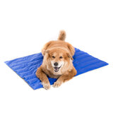 Dog on dog cooling mat