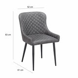 Chair with dimensions