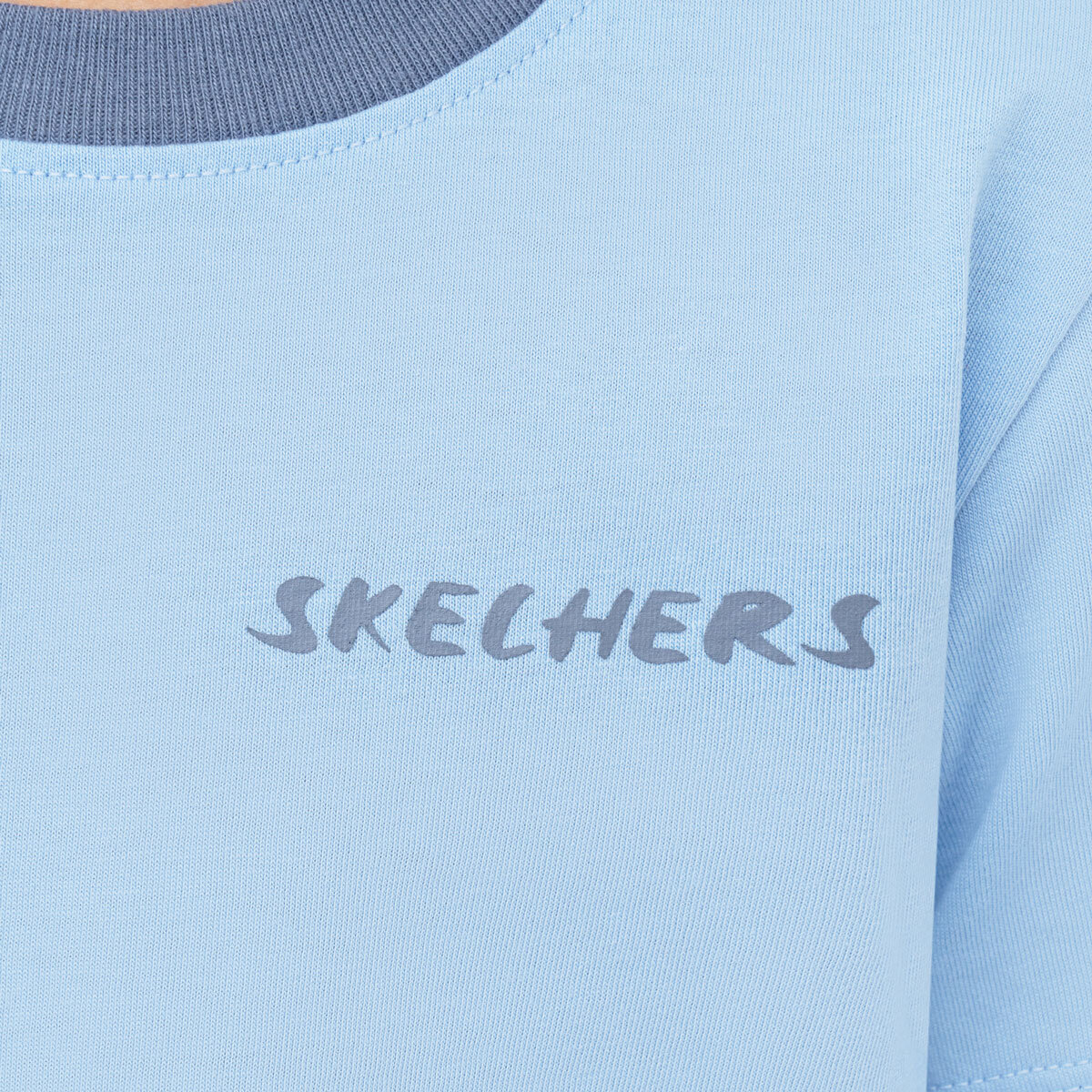 Skechers Kids Tee & Short 3 Piece Set in Blue