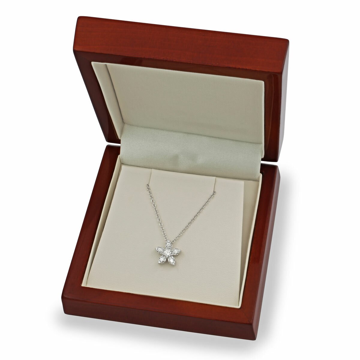 0.34ctw Round Brilliant Cut Diamond Pendant, 18ct White Gold