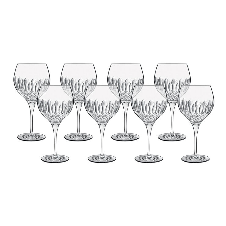 Luigi Bormioli Diamante Crystal Gin Glasses, 650ml, 8 Pack
