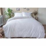 Belledorm Bamboo Cotton Blend White Fitted Sheet in 4 Sizes