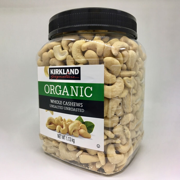 Kirkland Signature Organic Cashews, 1.13kg Costco UK