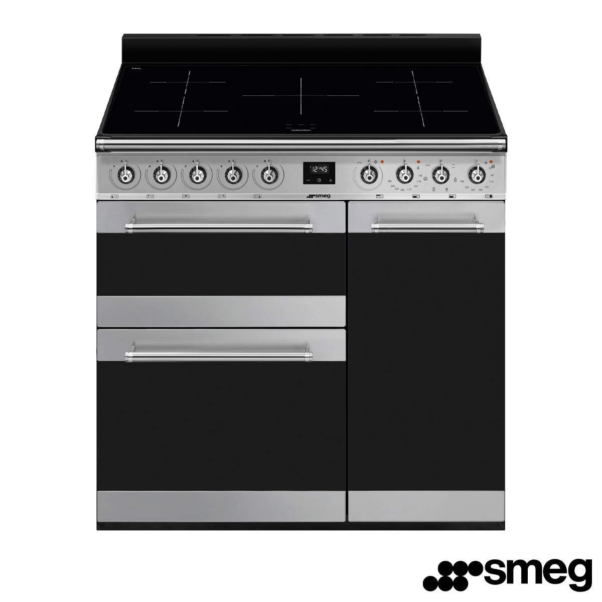 Smeg SY93i1 90cm Symphony Electric Induction Range Cooke...