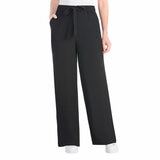 Hilary Radley Crinkle Wide Leg Pant in Black