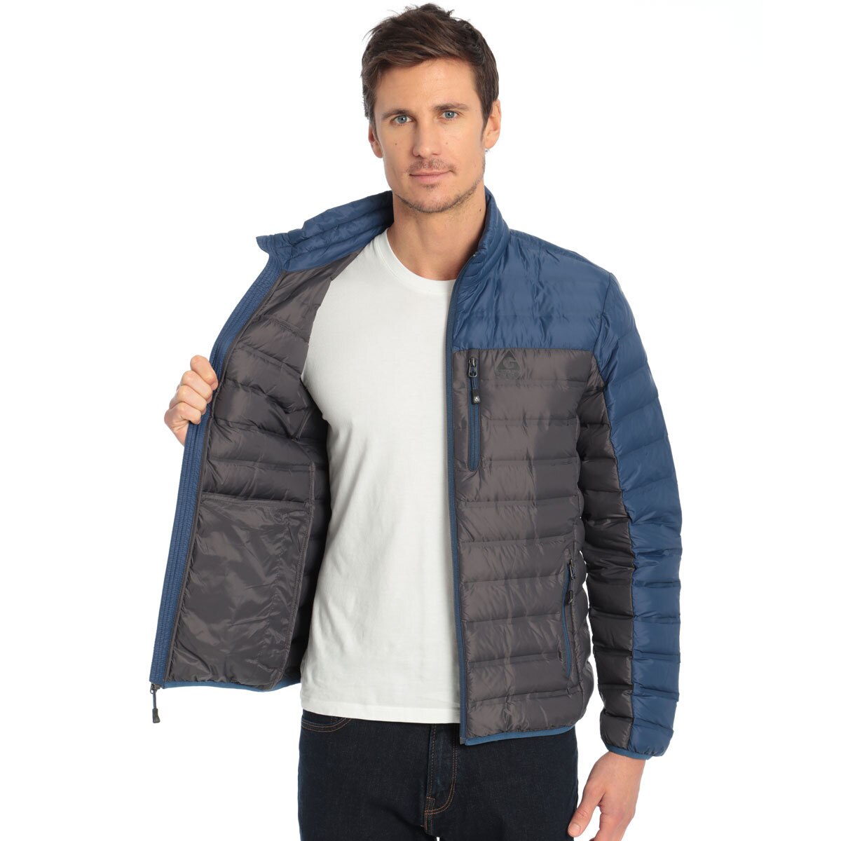 Gerry Men's Replay Sweater Down Jacket in Slate, Extra Extra Large