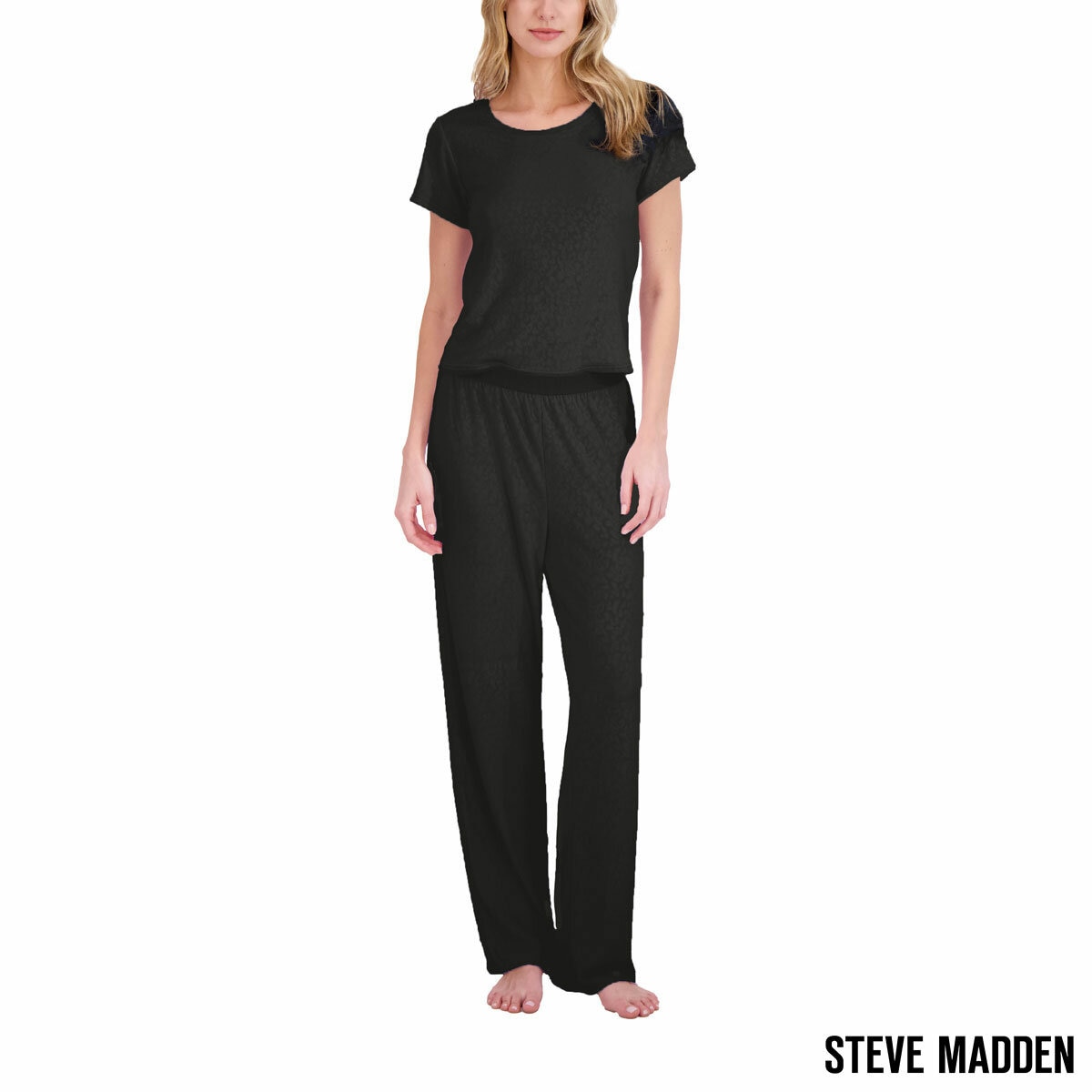 Steve Madden Ladies 3 Piece Lounge Set in Black