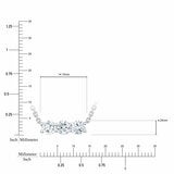0.90ctw Round Brilliant Cut Diamond 3 Stone Pendant, 14ct White Gold 0.90ctw Round Brilliant Cut Diamond 3 Stone Pendant, 14ct White Gold