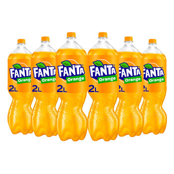 Fanta Orange, 6 x 2L