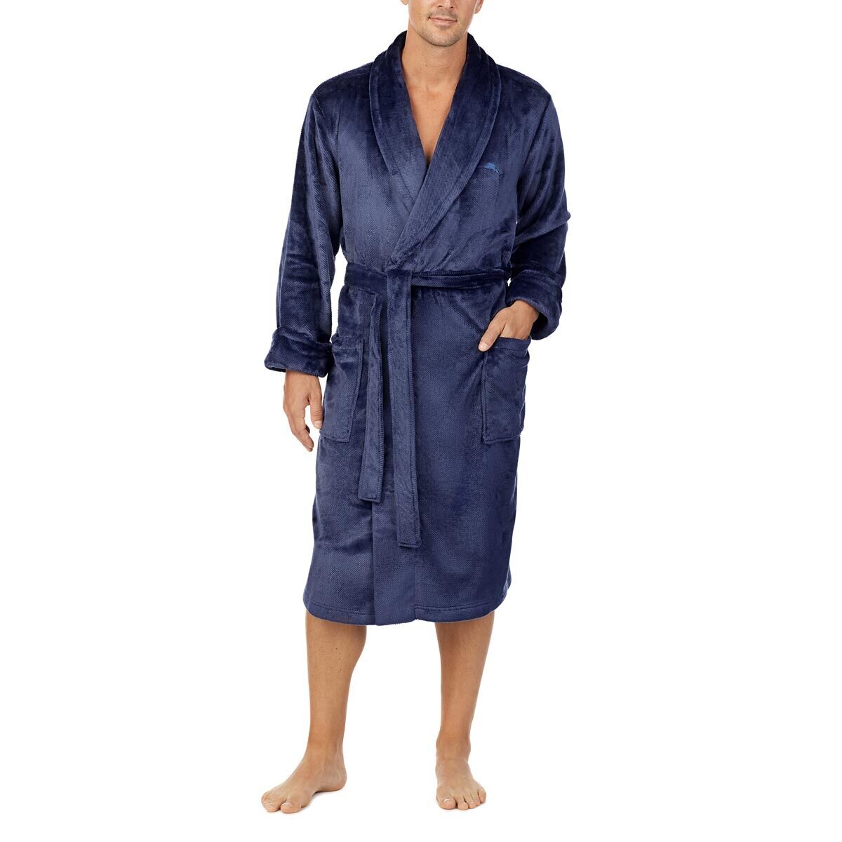 Tommy Bahama Men's Plush Robe in Navy Costco UK