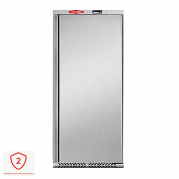 Contender FZU067 Commercial 600L Upright Freezer, D Rated in Stainless Steel