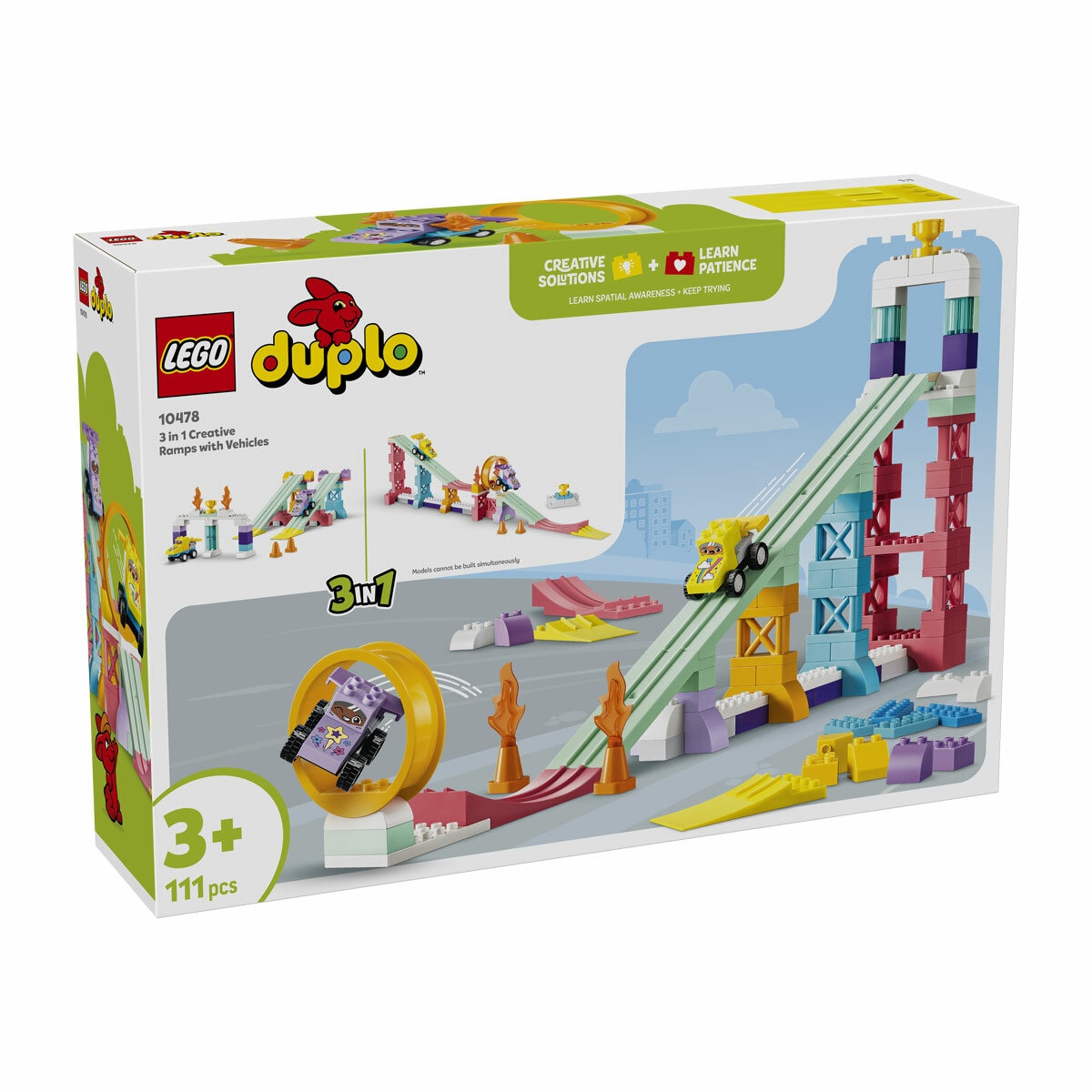 LEGO DUPLO 3 in 1 Creative Ramps with Vehicles - Model 10478 (3+ Years)