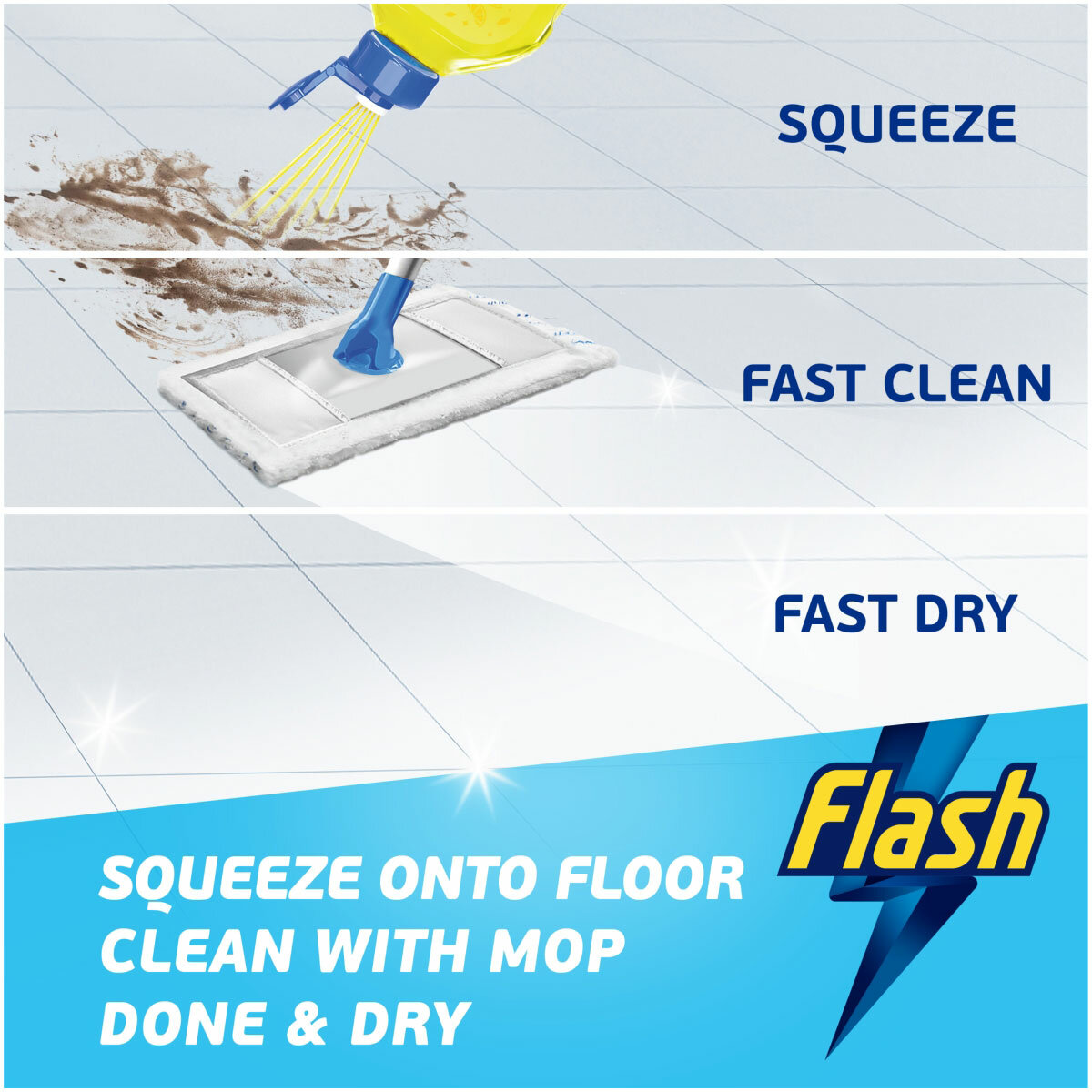 Squeeze, Fast Clean & Dry