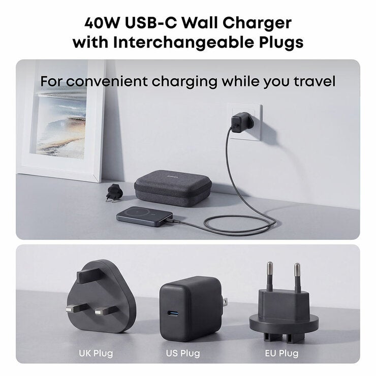ANKER MAGSAFE POWERBANK 10k powerbank 100w cable TRAVEL BUNDLE + MULTI country adapters +case ANKER MAGSAFE POWERBANK 10k powerbank 100w cable TRAVEL BUNDLE + MULTI country adapters +case
