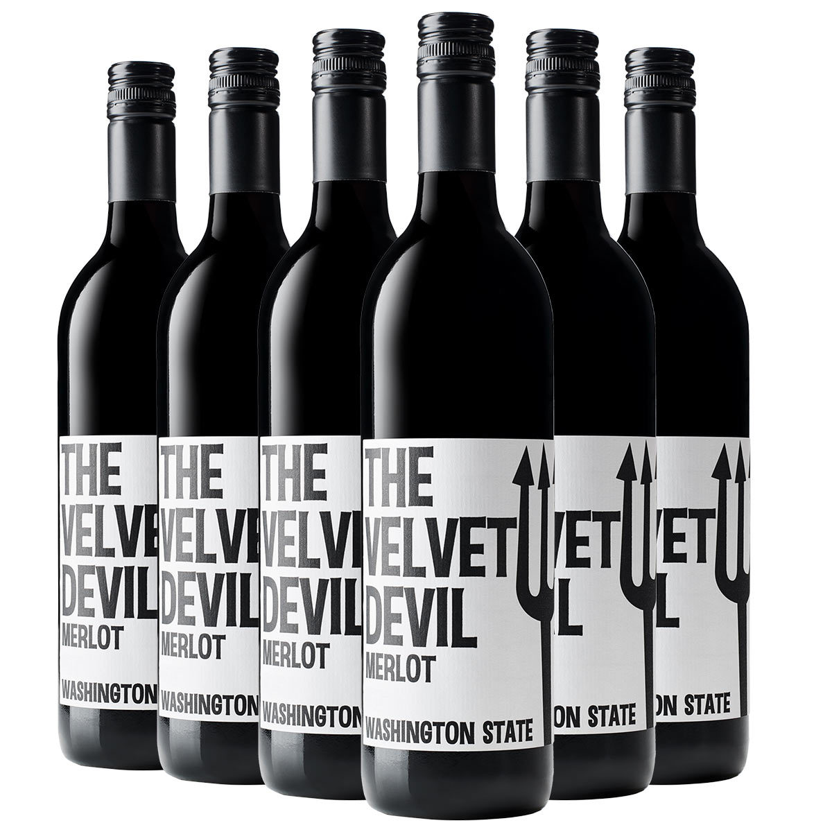 The Velvet Devil Merlot Washington State 2018, 6 x 75cl