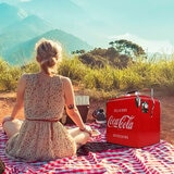 Coca-Cola Retro Ice Chest Cooler with Bottle Opener