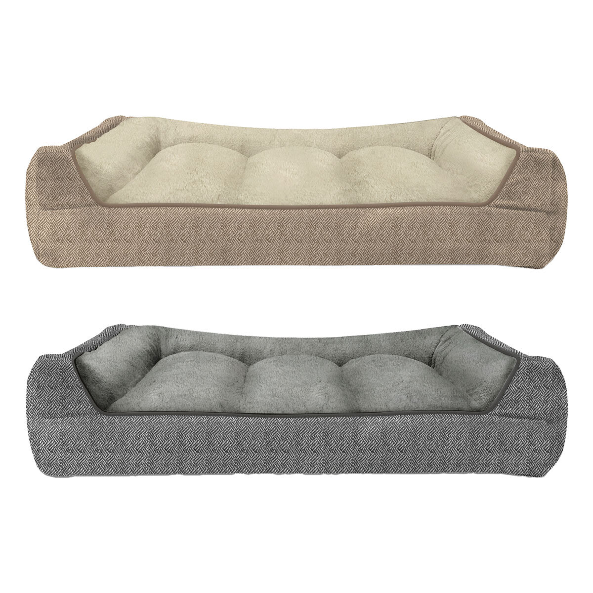 Kirkland Signature Duke Bolster Pet Bed 116cm x 91cm (46''x36'')