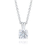 0.7ct Diamond Pendant, 18k White Gold