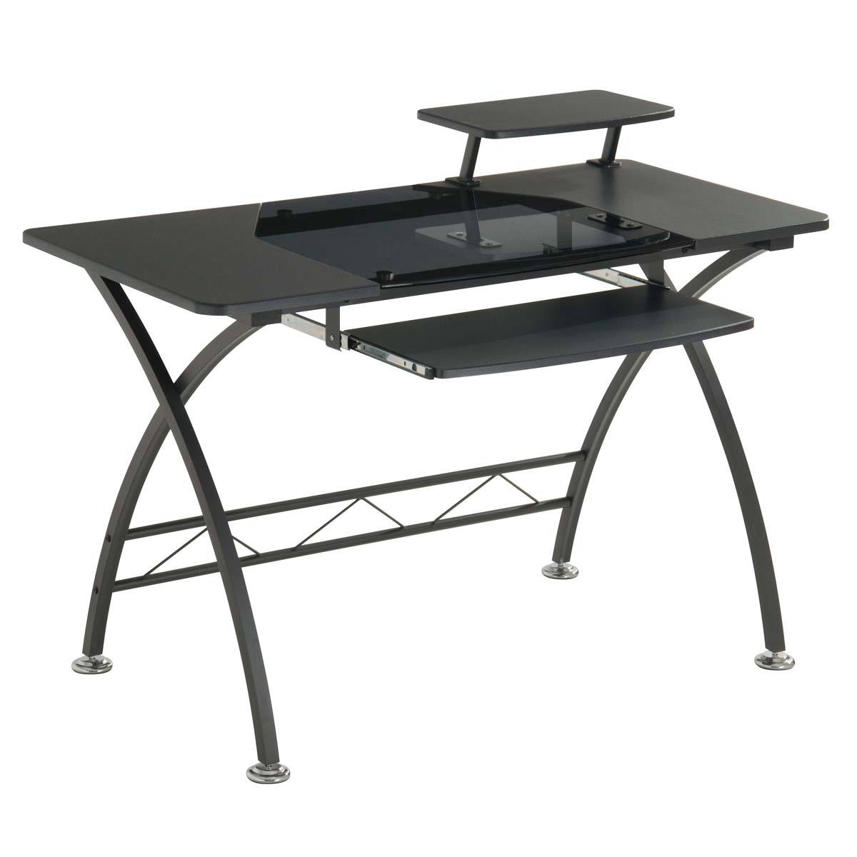 Accord Concept CED303 MultiTiered Wood & Glass Desk in 2 Colours