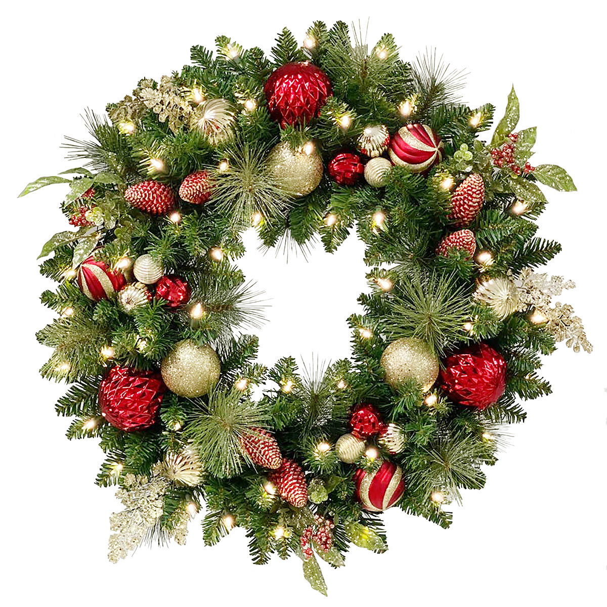 Buy 30" Wreath with Lights Overview Image at Costco.co.uk