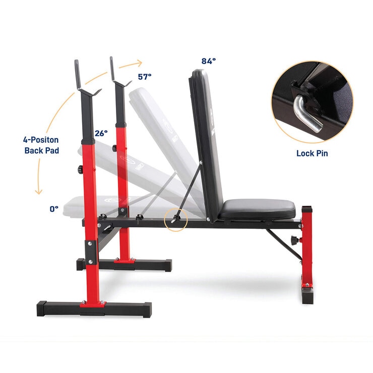 Marcy MWB-5511 Standard Weight Bench with Accessories