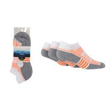 Glenmuir Men's Cushioned Sport Sock, 2 x 3 Pack in White