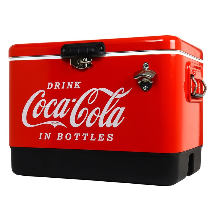 Coca-Cola Ice Chest Cooler with Bottle Opener