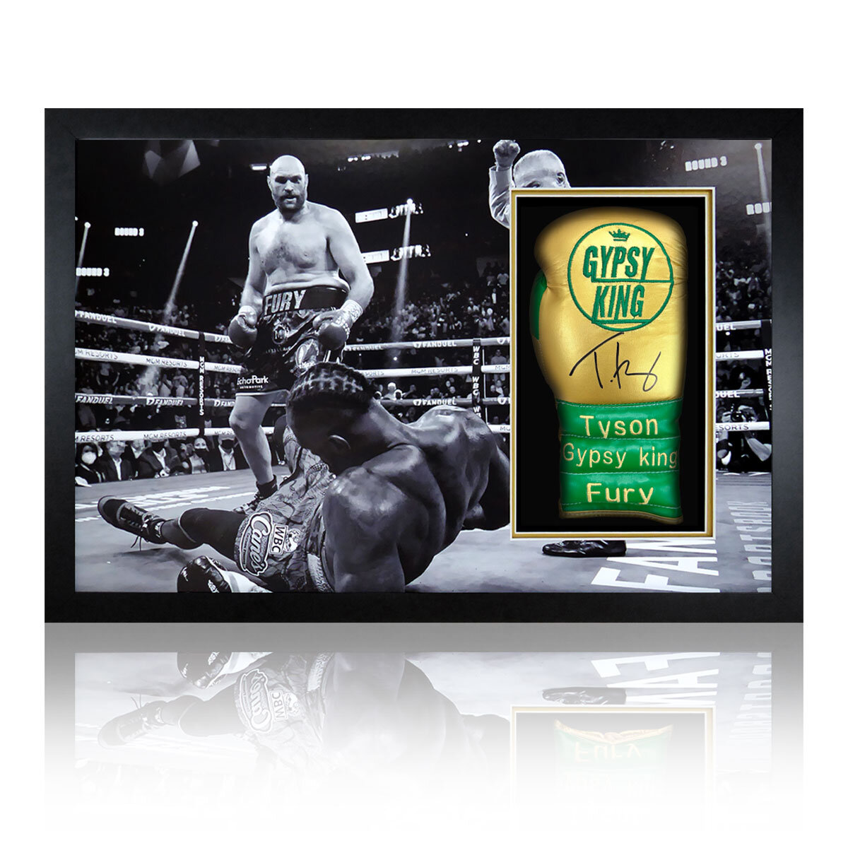Tyson Fury Signed Boxing Glove Framed Display