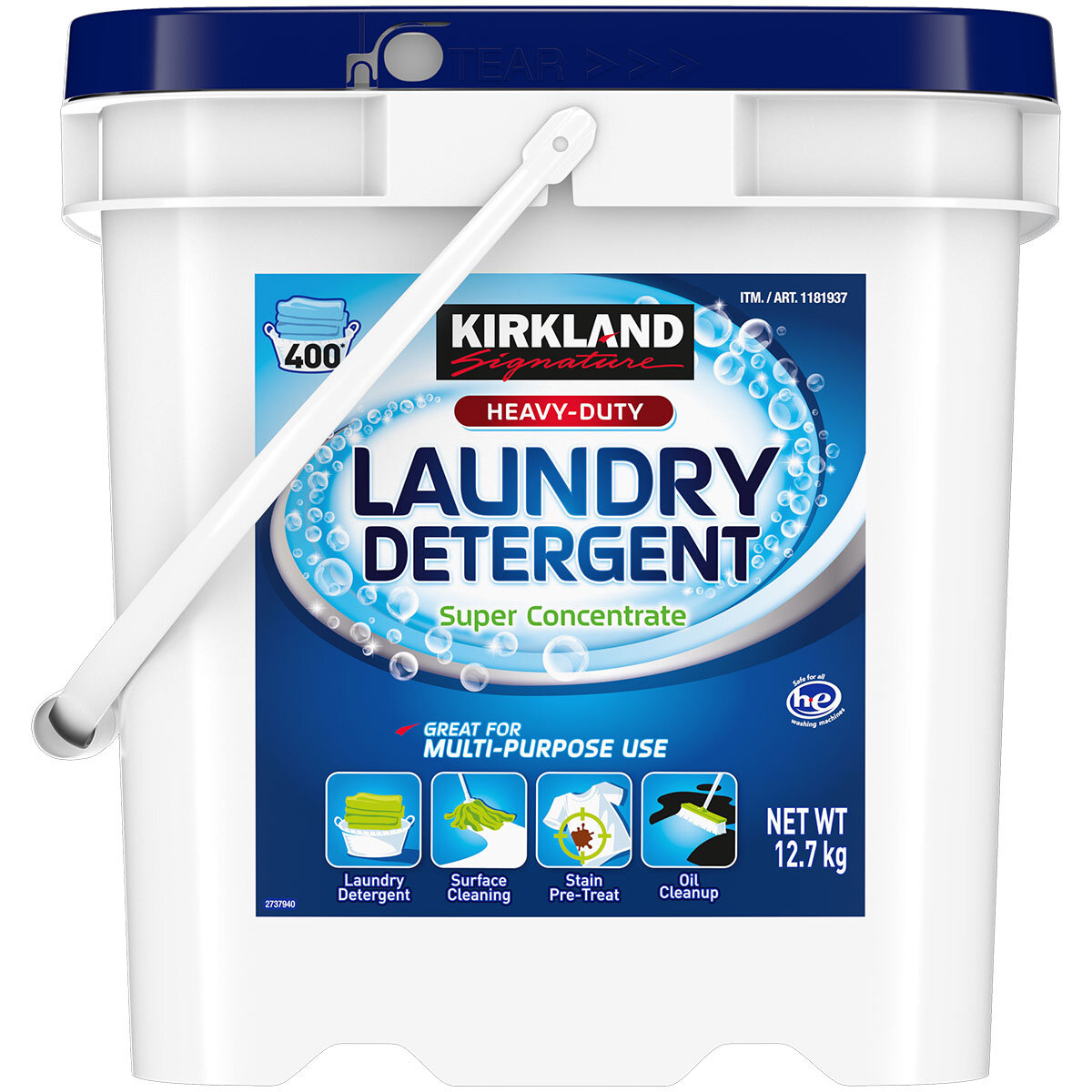 Kirkland Signature Super Concentrate Laundry Powder, 12.7kg