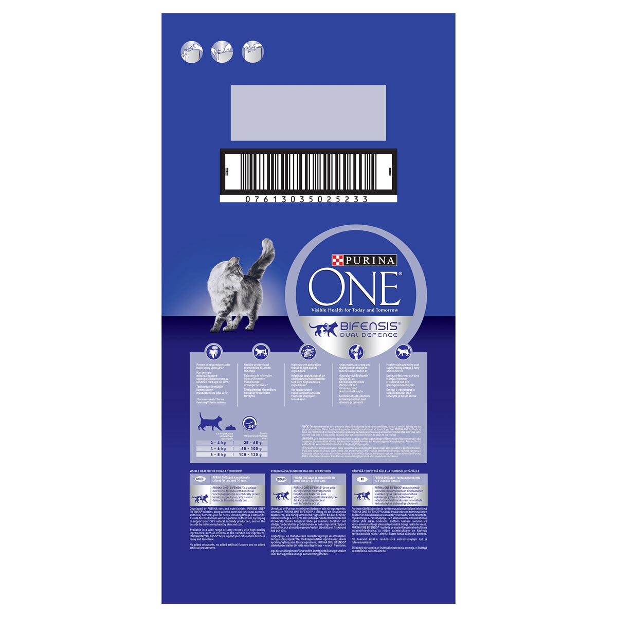 Purina ONE Adult Dry Cat Food Chicken and Wholegrains, 6kg