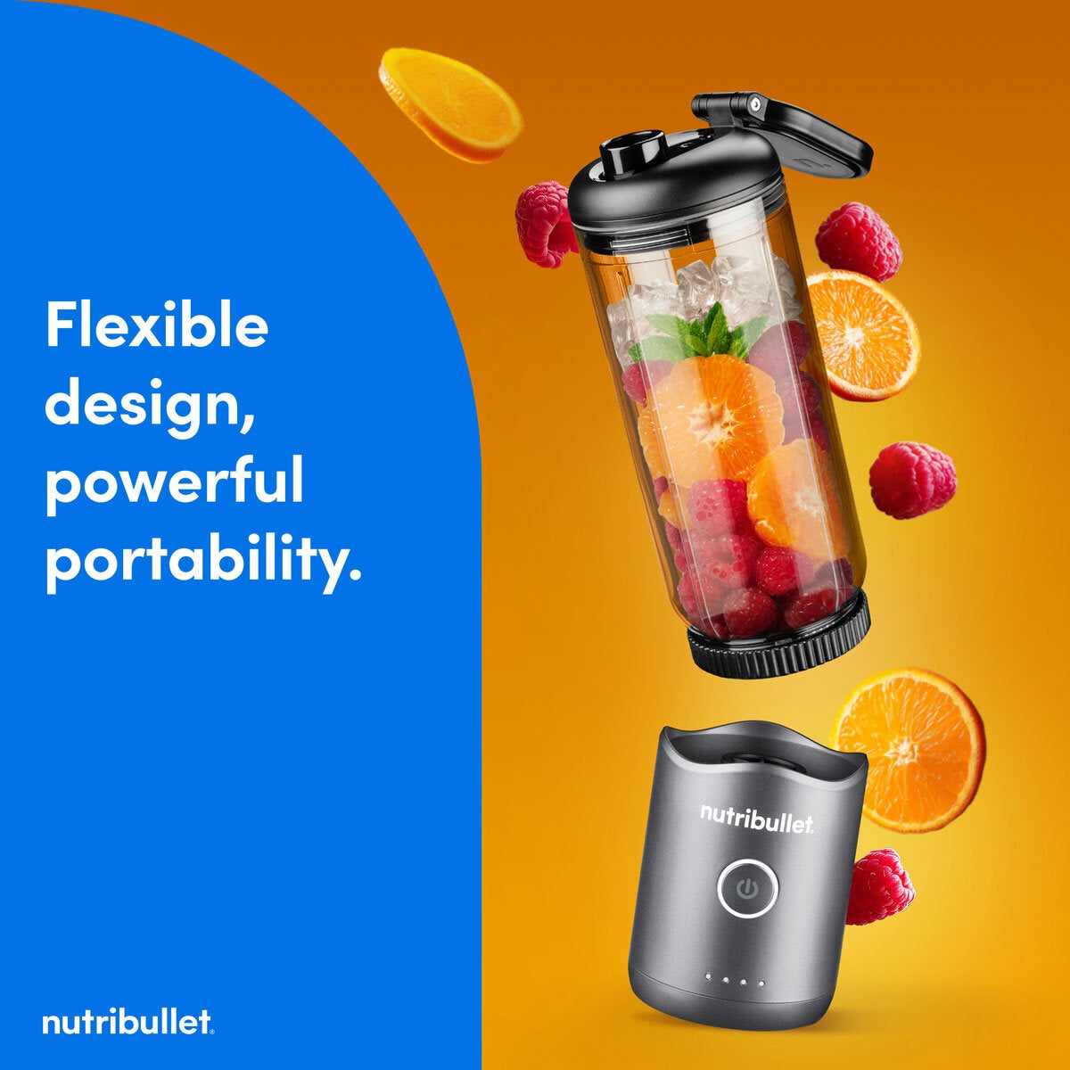 Lifestyle image showing flexible design, powerful and portability