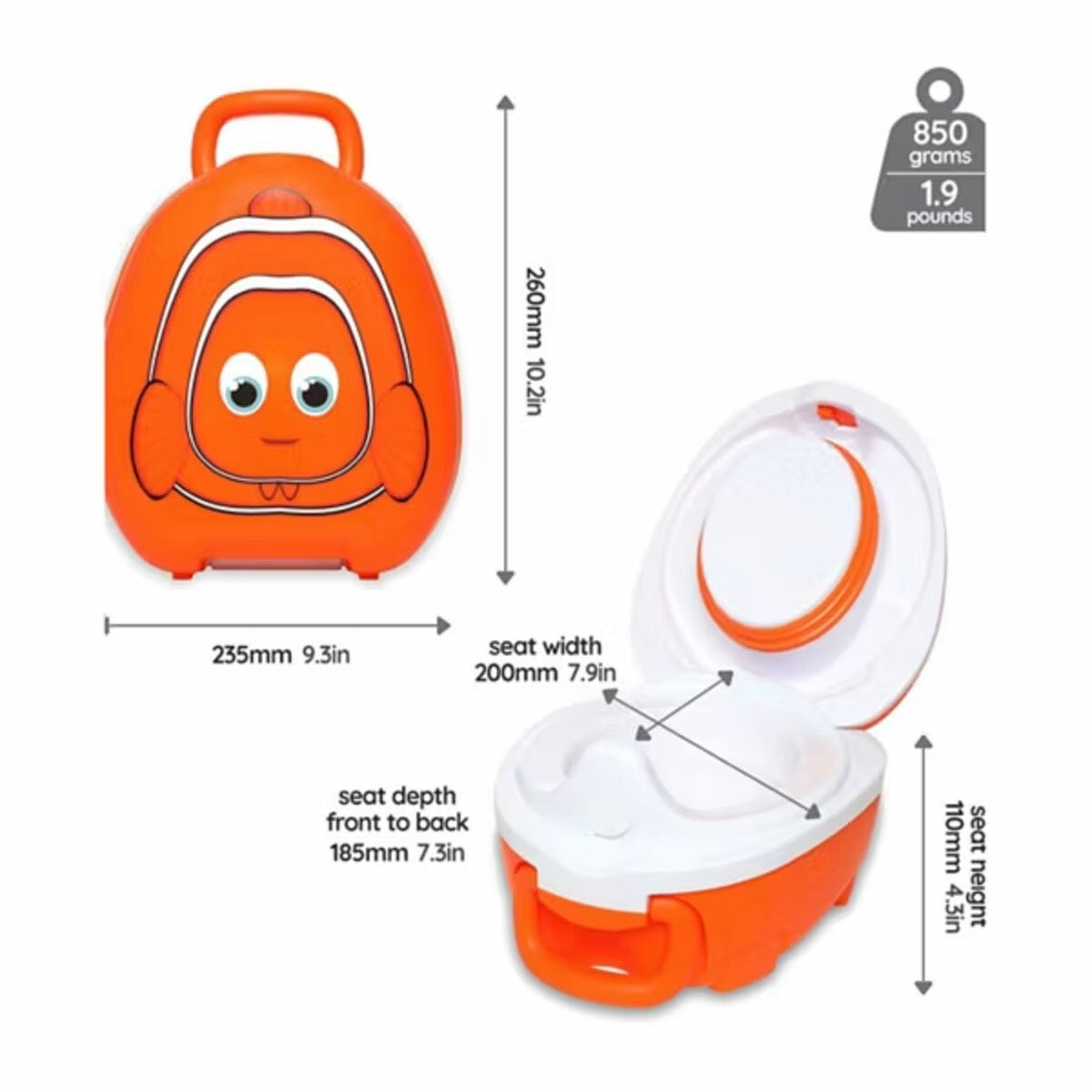 My Carry Potty, Clownfish