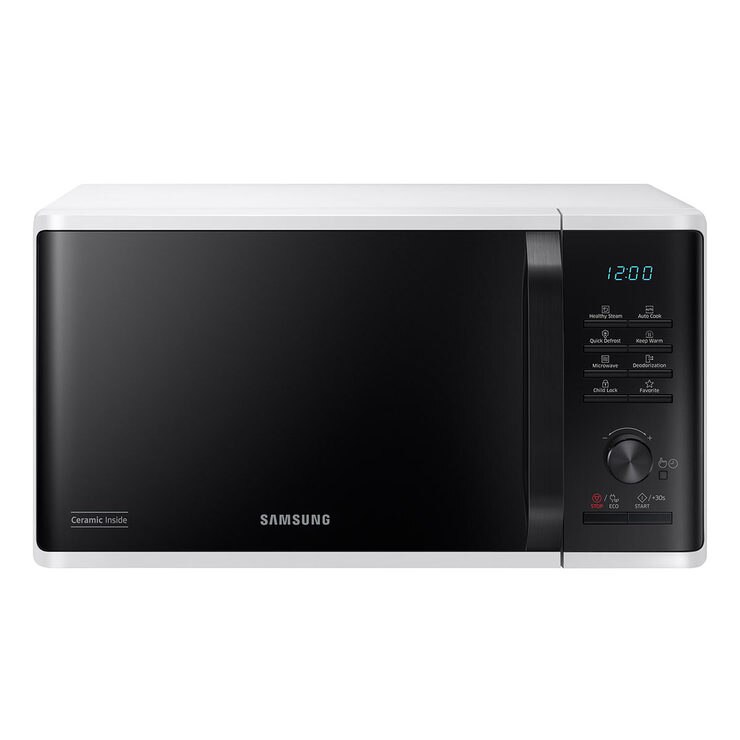 Samsung MS23K3555EW/EU, 23L Solo Microwave in White Costco UK