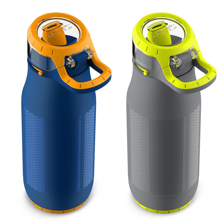 Zulu Kids Water Bottle (Blue And Grey)