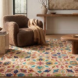 Nourison Vibrant Wool Ivory Rug, in 3 Sizes