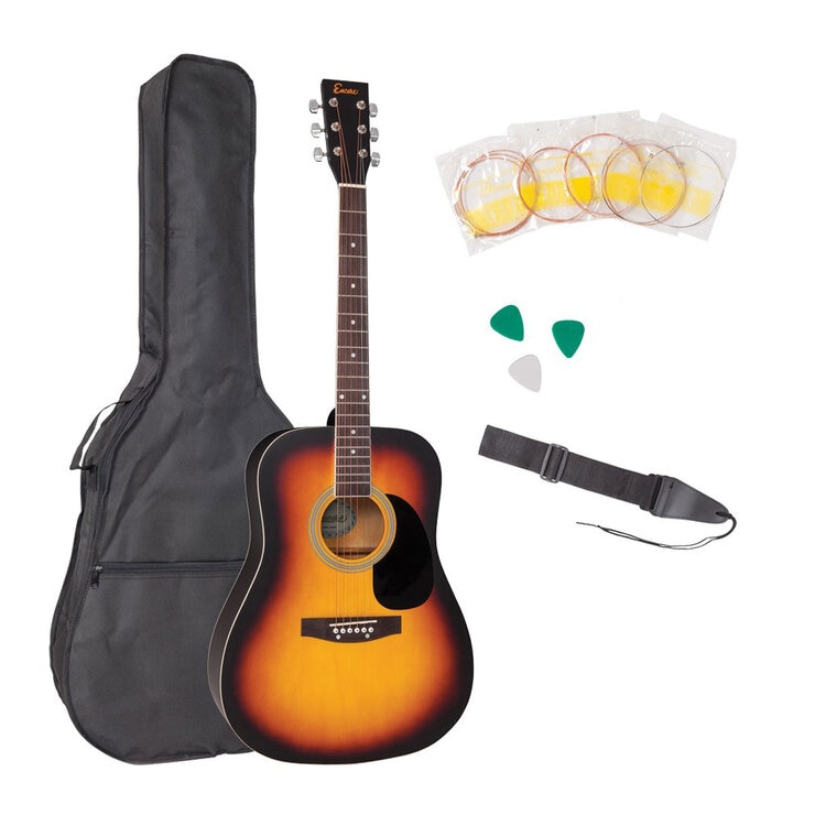 Encore acoustic guitar kit- Sunburst- right bundle Encore acoustic guitar kit- Sunburst- right bundle