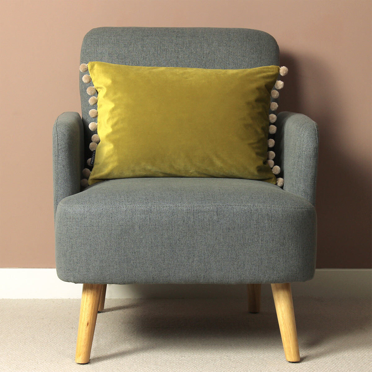 Carnival Bamboo Velvet Bolster Cushion, 2 Pack Costco UK