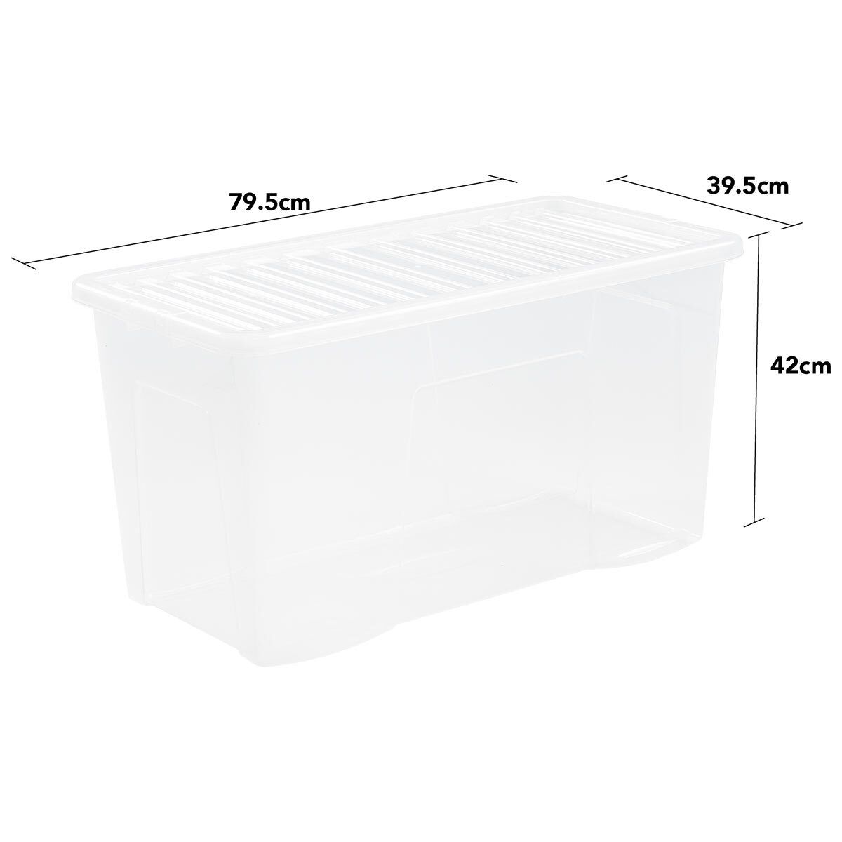 Cut out image of box on white background with dimensions