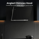Hisense CH6IN14BXBUK 60cm Chimney Cooker Hood, A Rated in Black